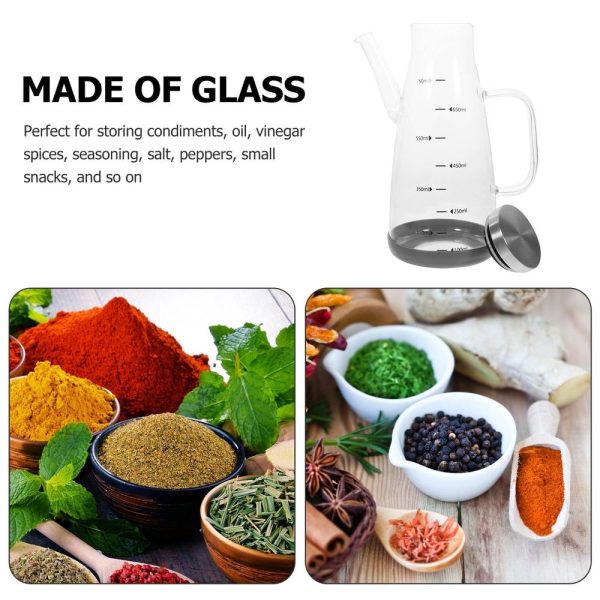 Borosilicate Glass Sauce Jar, Clear Scale, Multi Color, Perfect for Condiments, Seasoning - Image 2