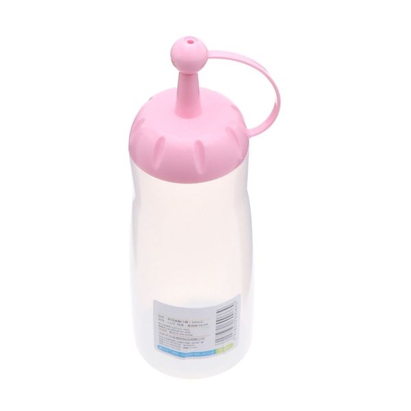 Bottle Salad Dressing Transparent Plastic with Detachable Lid for Oil Vinegar Syrups - Image 4