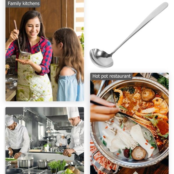 Spoon Kitchen Gadget Stainless Steel Cookware Sets Oil Separating Ladle Hot Pot Japanese-style of 2 - Image 2