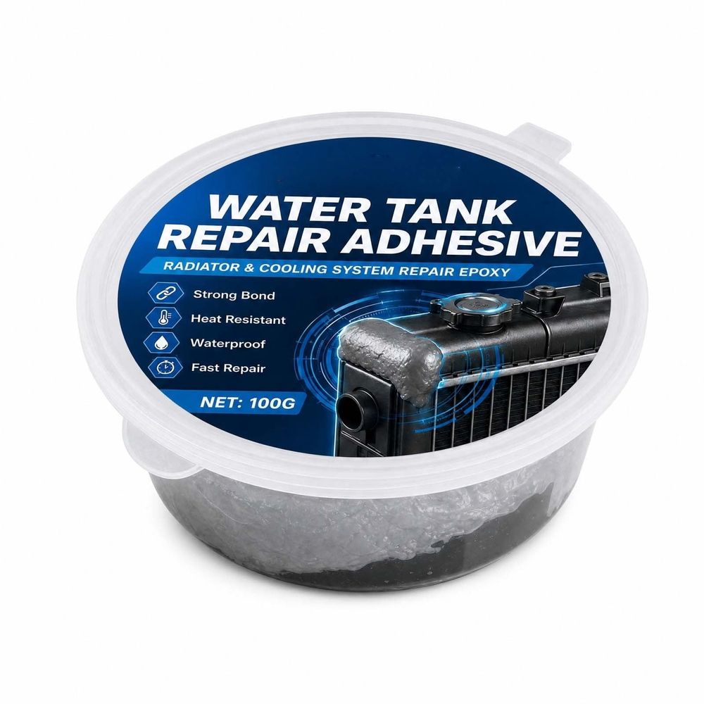 Water Tank Repair Epoxy, High Heat Waterproof Sealant for Metal and Plastic, Automotive Cooling System Leak Fix Adhesive