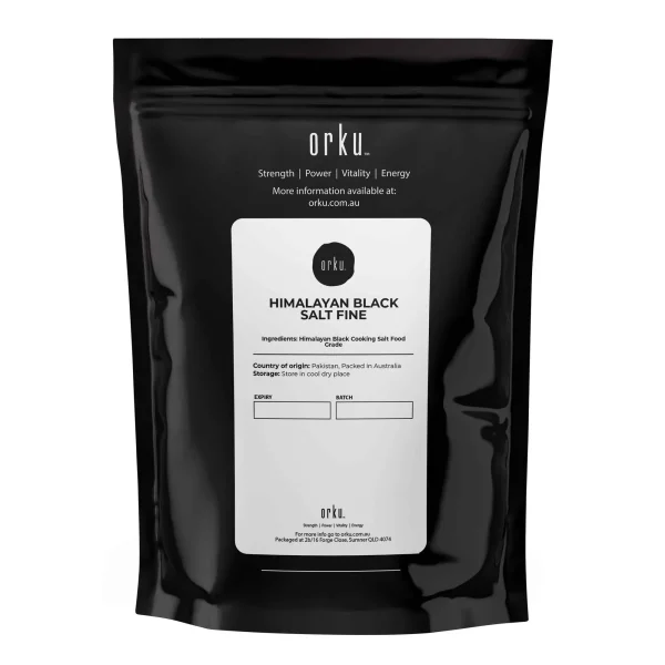 Orku 100g Himalayan Fine Grain Black Salt Kala Namak Table Salt - Image 6