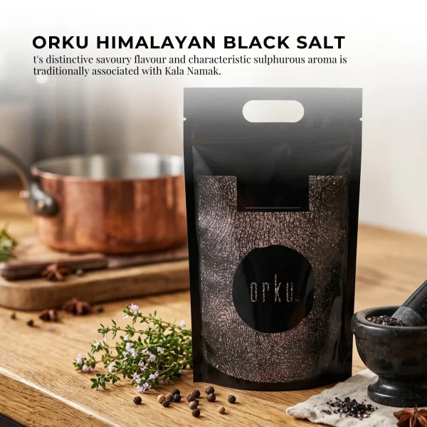 Orku Bulk 20Kg Himalayan Fine Grain Black Salt Kala Namak Table Salt - Image 2