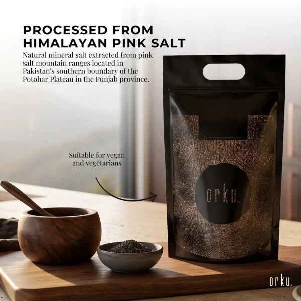 Orku 5Kg Himalayan Black Salt Cooking Kala Namak Vegan Seasoning - Image 3