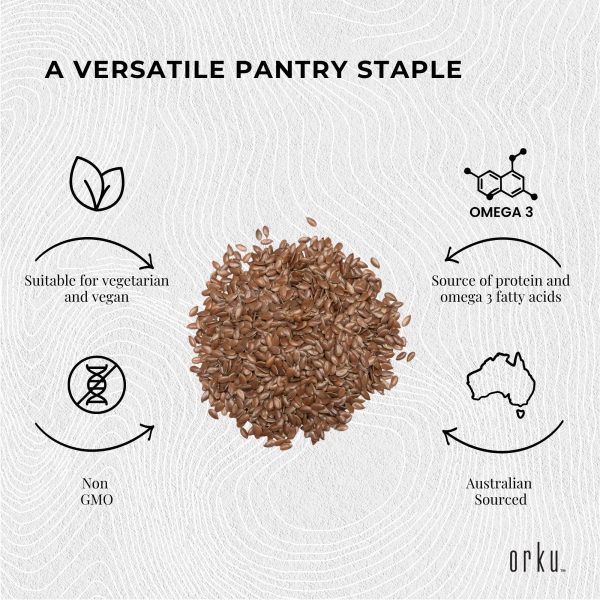 Orku 2Kg Organic Brown Linseed Flaxseed Whole Grain Non GMO - Image 5
