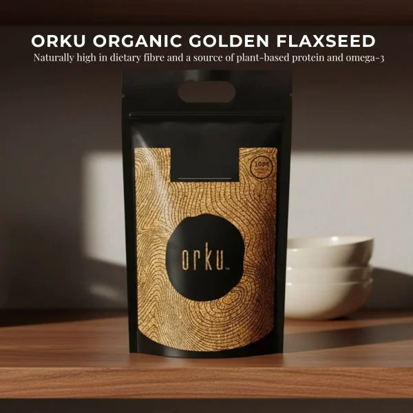 Orku 10Kg Organic Golden Linseed Flaxseed Whole Grain Non GMO Bulk - Image 2
