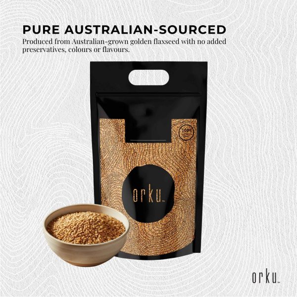 Orku 10Kg Organic Golden Linseed Flaxseed Whole Grain Non GMO Bulk - Image 3