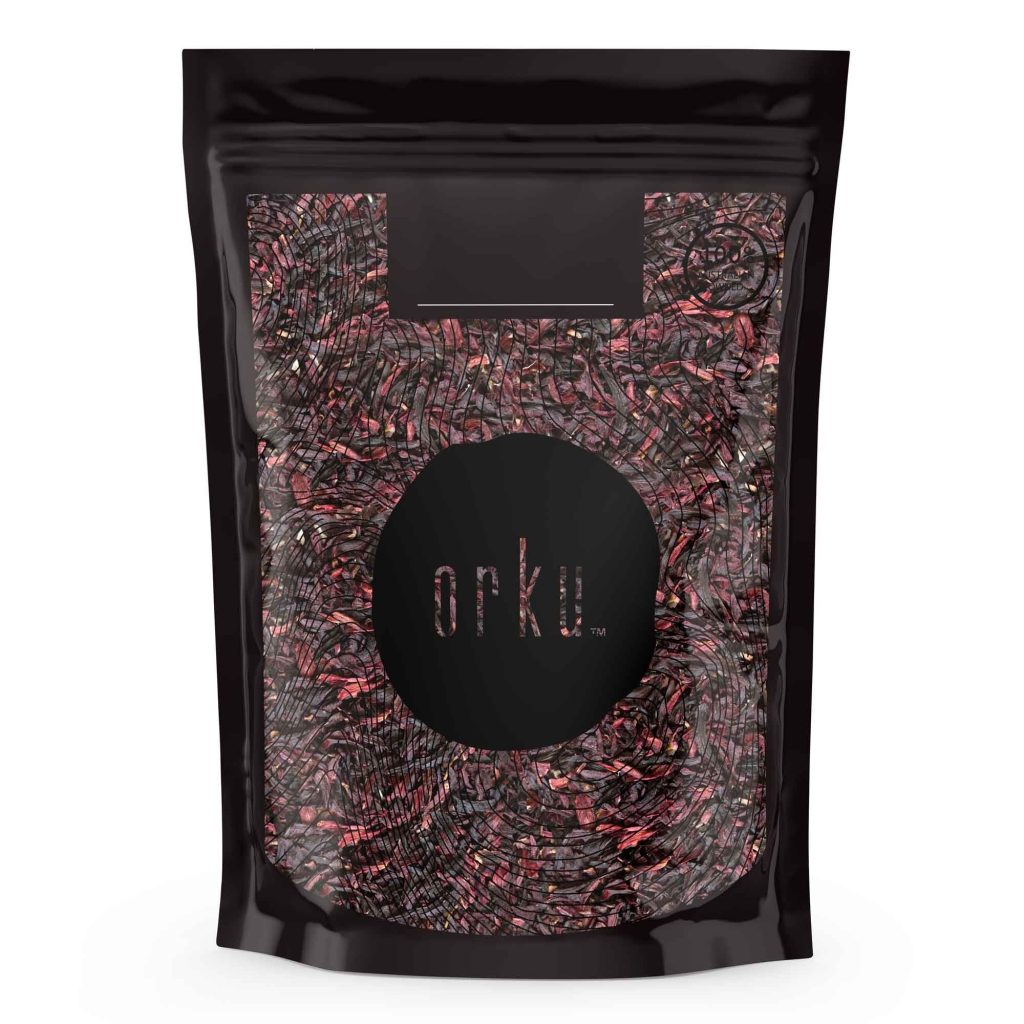 Orku 100g Organic Hibiscus Rosella Flower Crushed Dried Herbal Tea