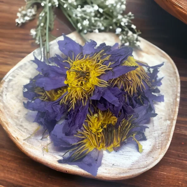 Orku 500g Blue Lotus Flowers - Dried Whole Open Lily Nymphaea Caerulea - Image 4