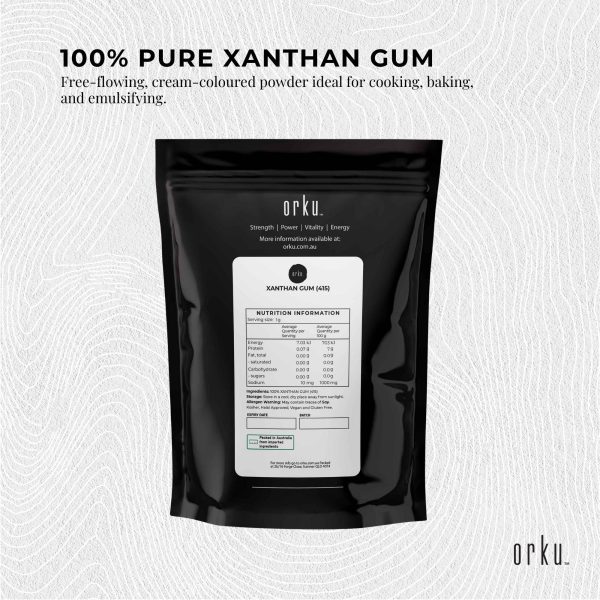 Orku 100g Xanthan Gum Thickener Pure Fine Powder 200 Mesh FCC E415 Food Additive - Image 3