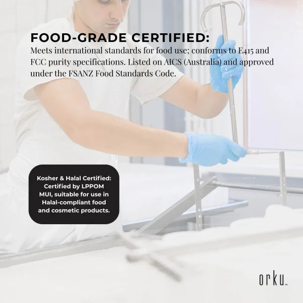Orku 400g Xanthan Gum Thickener Pure Fine Powder 200 Mesh FCC E415 Food Additive - Image 6