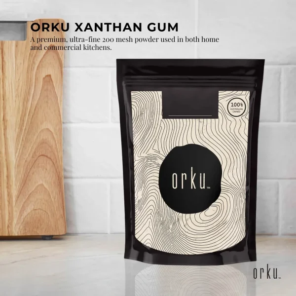 Orku 1Kg Xanthan Gum Thickener Pure Fine Powder 200 Mesh FCC E415 Food Additive - Image 2