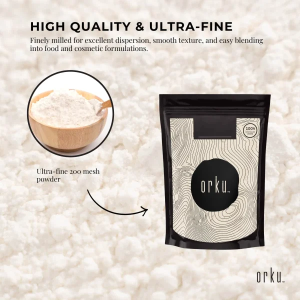 Orku 2Kg Xanthan Gum Thickener Pure Fine Powder 200 Mesh FCC E415 Food Additive - Image 4