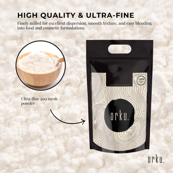 Orku 5Kg Xanthan Gum Thickener Pure Fine Powder 200 Mesh FCC E415 Food Additive - Image 4