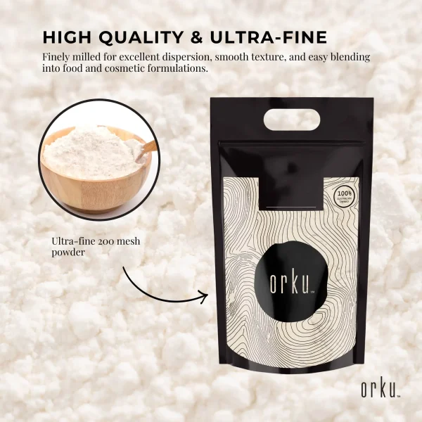 Orku 20Kg Xanthan Gum Thickener Fine Powder 200 Mesh FCC E415 Food Grade - Image 3