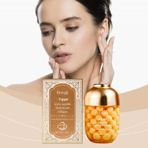 Hoygi Collagen Capsule Moisturizing And Hydrating Cream, Moisturizing And Lightening Fine Lines Skin Elastic Firming Cream - Image 2