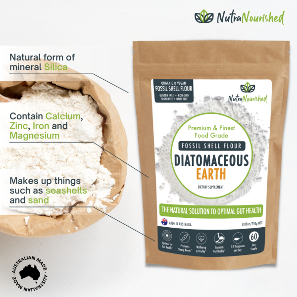 Fossil Shell Flour Powder - Food Grade Diatomaceous Earth - 250g - Image 6
