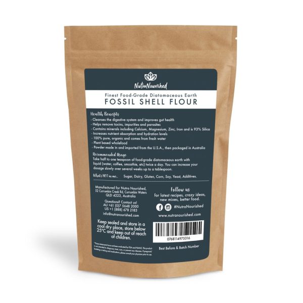 Fossil Shell Flour Powder - Food Grade Diatomaceous Earth - 250g - Image 4