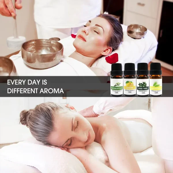 Essential Oil Set 8 Bottles Plant Aromatherapy Oils Natural Fragrance Diffuser - Image 6