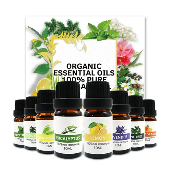 Essential Oil Set 8 Bottles Plant Aromatherapy Oils Natural Fragrance Diffuser - Image 14