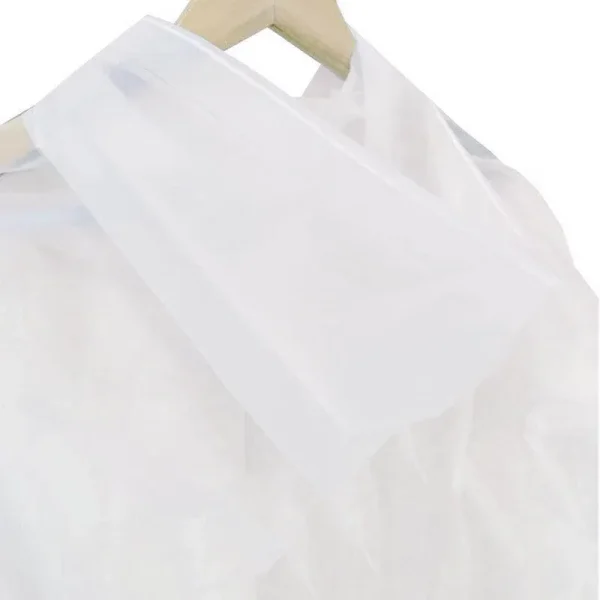 Eva Transparent Poncho Hooded Raincoat With Drawstrings Long-Sleeved Waterproof - Image 6