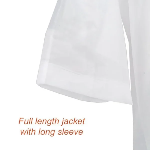 Eva Transparent Poncho Hooded Raincoat With Drawstrings Long-Sleeved Waterproof - Image 7