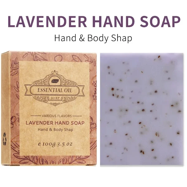2PCS Seaweed Scrub Body Soap Bar with Granules Exfoliating Bath Cleanser Gift - Coconut-2PCS - Image 10
