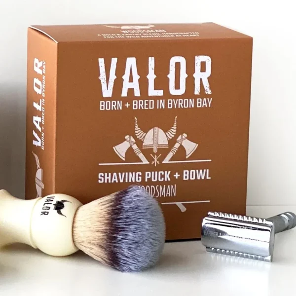 Shaving Soap Puck (Woodsman Scent - Cedarwood & Lemon Iron Bark) - Image 2