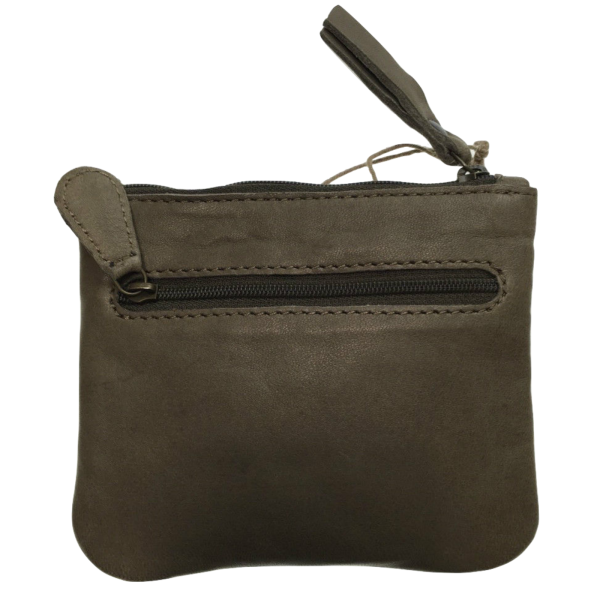 Womens Leather Clutch Wallet Purse Card Holder Satchel Zipper Handbag ITS05 - Grey - Image 3