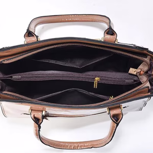 Mint pink Women's Handbag Set - Large Capacity 2 Piece Shoulder Bag with Matching Wallet - Image 2