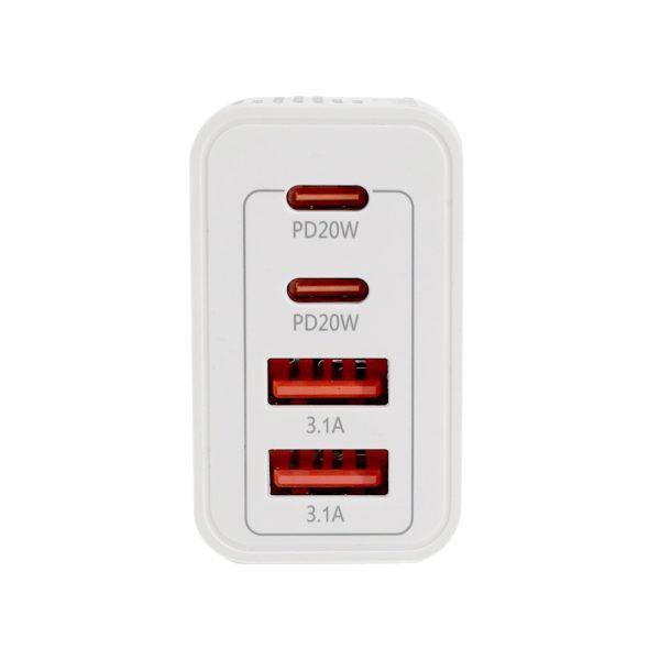 4 PORT WALL CHARGER USB C+USB A - Image 2