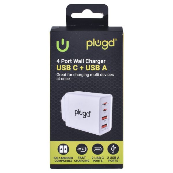 4 PORT WALL CHARGER USB C+USB A - Image 3