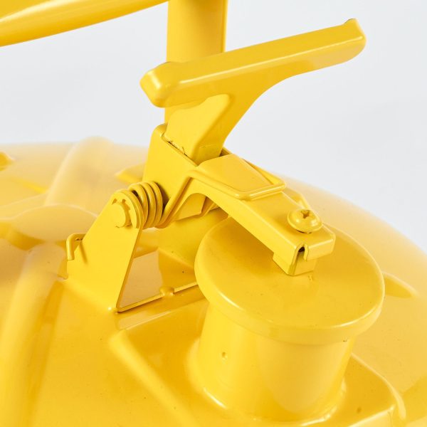 Safety Can, 19 L Type I Yellow Safety Can for Diesel with Stainless Steel Flame Arrester, Self-Closing Lid, and PE Funnel, Carbon Steel Flammable Fuel Storage Container with Ergonomic Handle - Image 12
