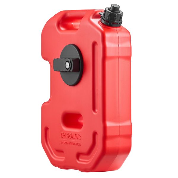 Fuel Container, 10 L, Gas Can with Spout and Lockable Bracket, 15 L/min Max Flow Rate, Secure & Leak-proof, Portable Flat Fluid Container for Most Cars Motorcycle ATV UTV, Red - Image 11