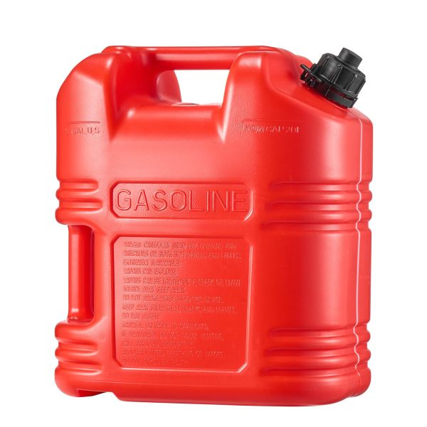 Fuel Container, 19 L, Gas Tank with Spout & Clear Scale, 15 L/min Max Flow Rate, Secure & Leak-proof, Portable Flat Fluid Container for Most Cars Motorcycle ATV UTV, Red, 1 Pack - Image 10