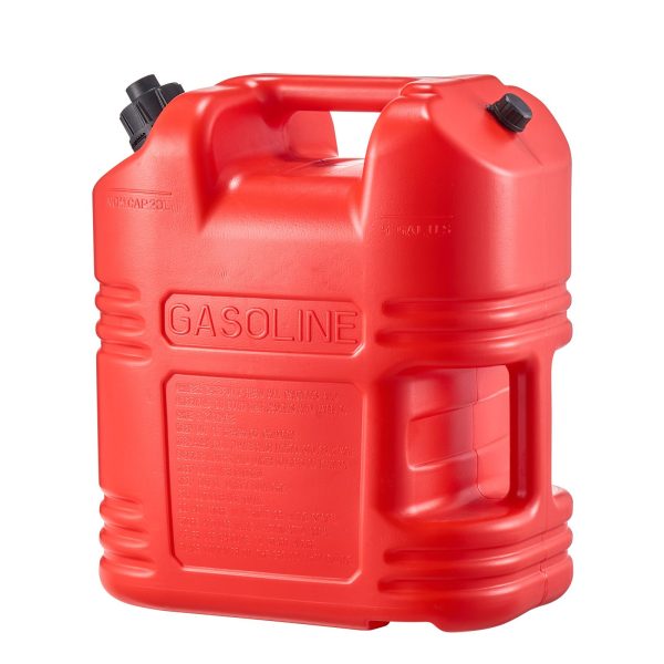 Fuel Container, 19 L, Gas Tank with Spout & Clear Scale, 15 L/min Max Flow Rate, Secure & Leak-proof, Portable Flat Fluid Container for Most Cars Motorcycle ATV UTV, Red, 1 Pack - Image 12